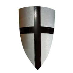 Gothic Layered Medieval Armor Crusader Templar Knight Metal Cross Heater Shield