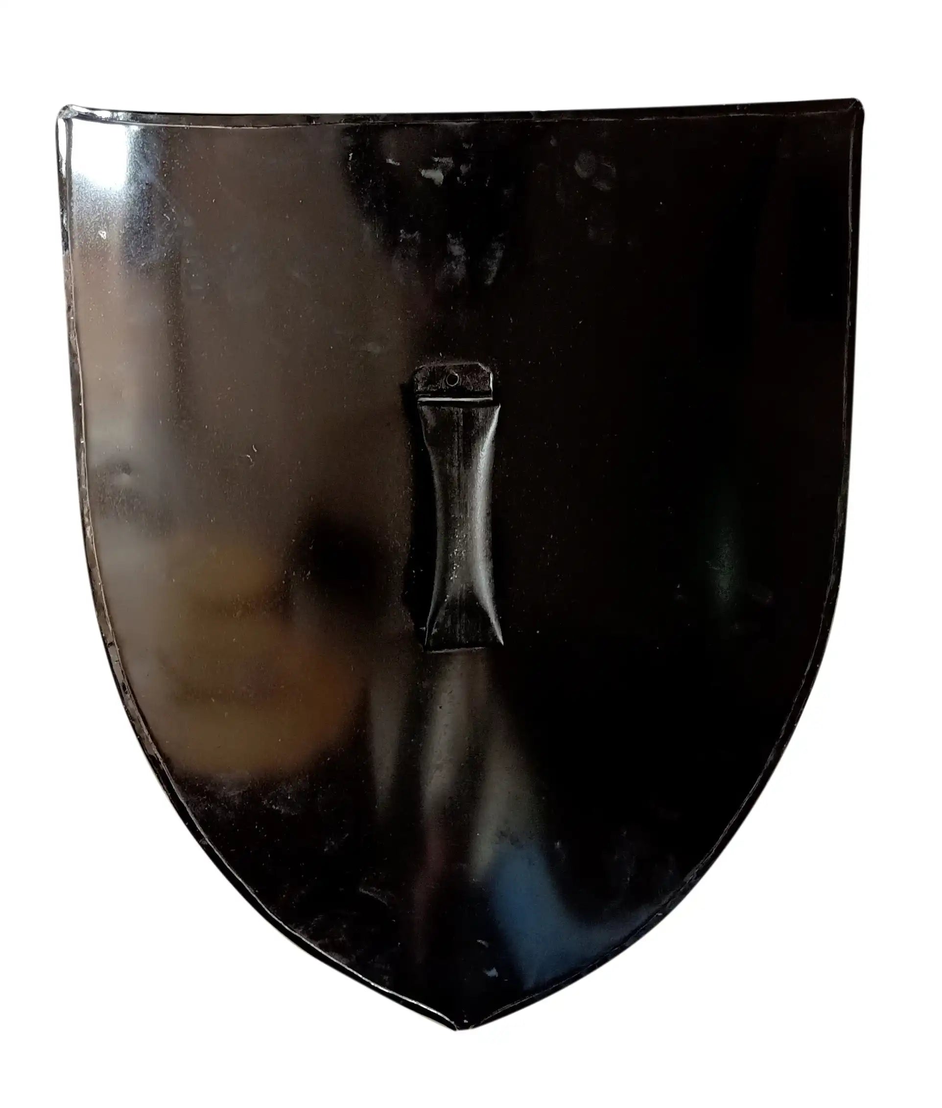 Medieval Ancient Knight Shield Crusader Heater Black and White Battle Shield