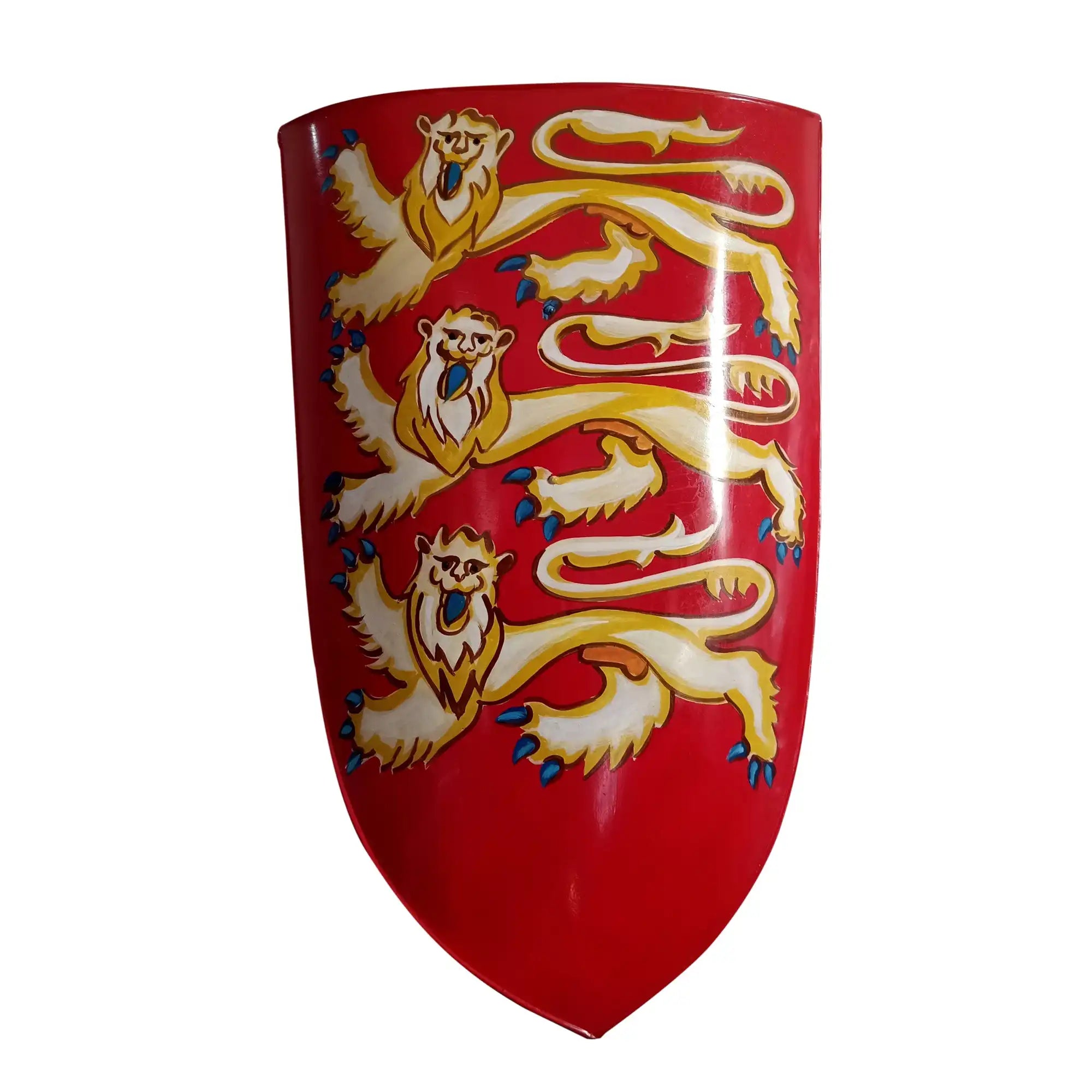 Medieval Armor Renaissance Edward I Shield Red Heater Knights Crusader Shield