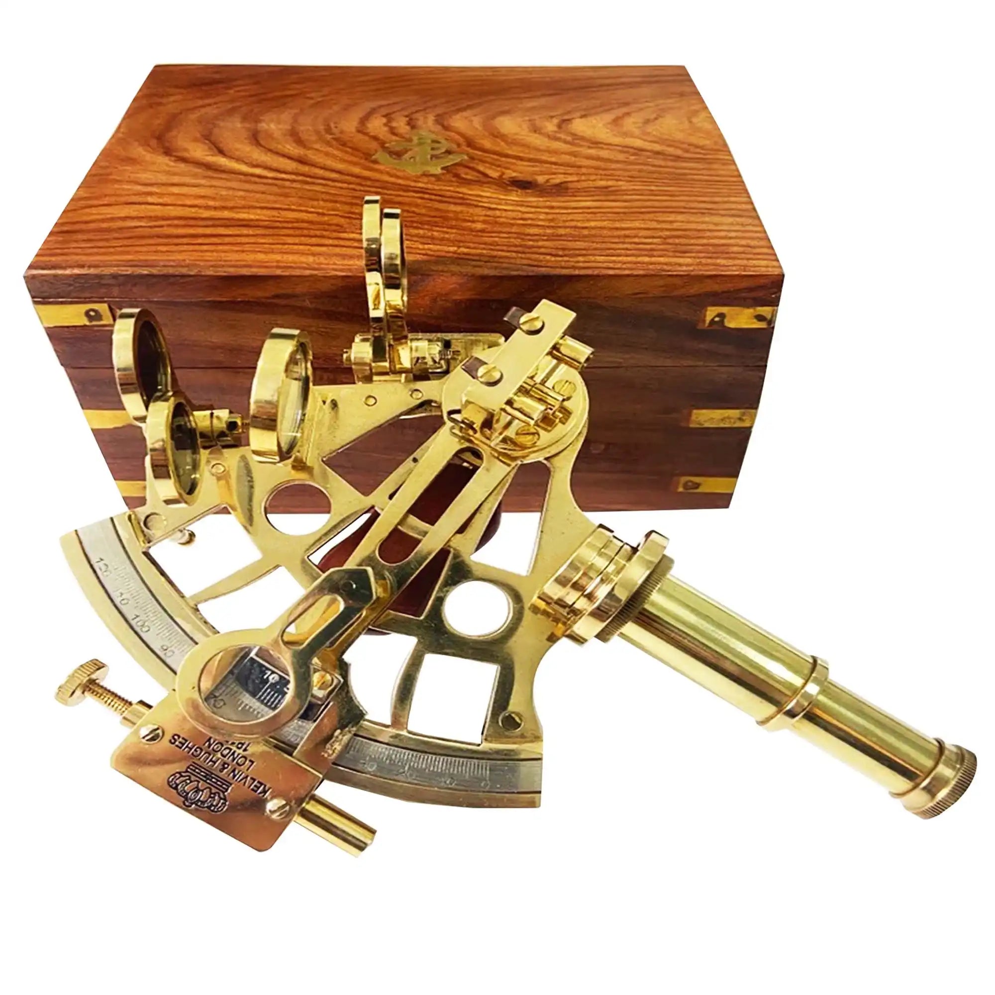 Brass Sextant With Wooden Box BS01 – PorthoMall