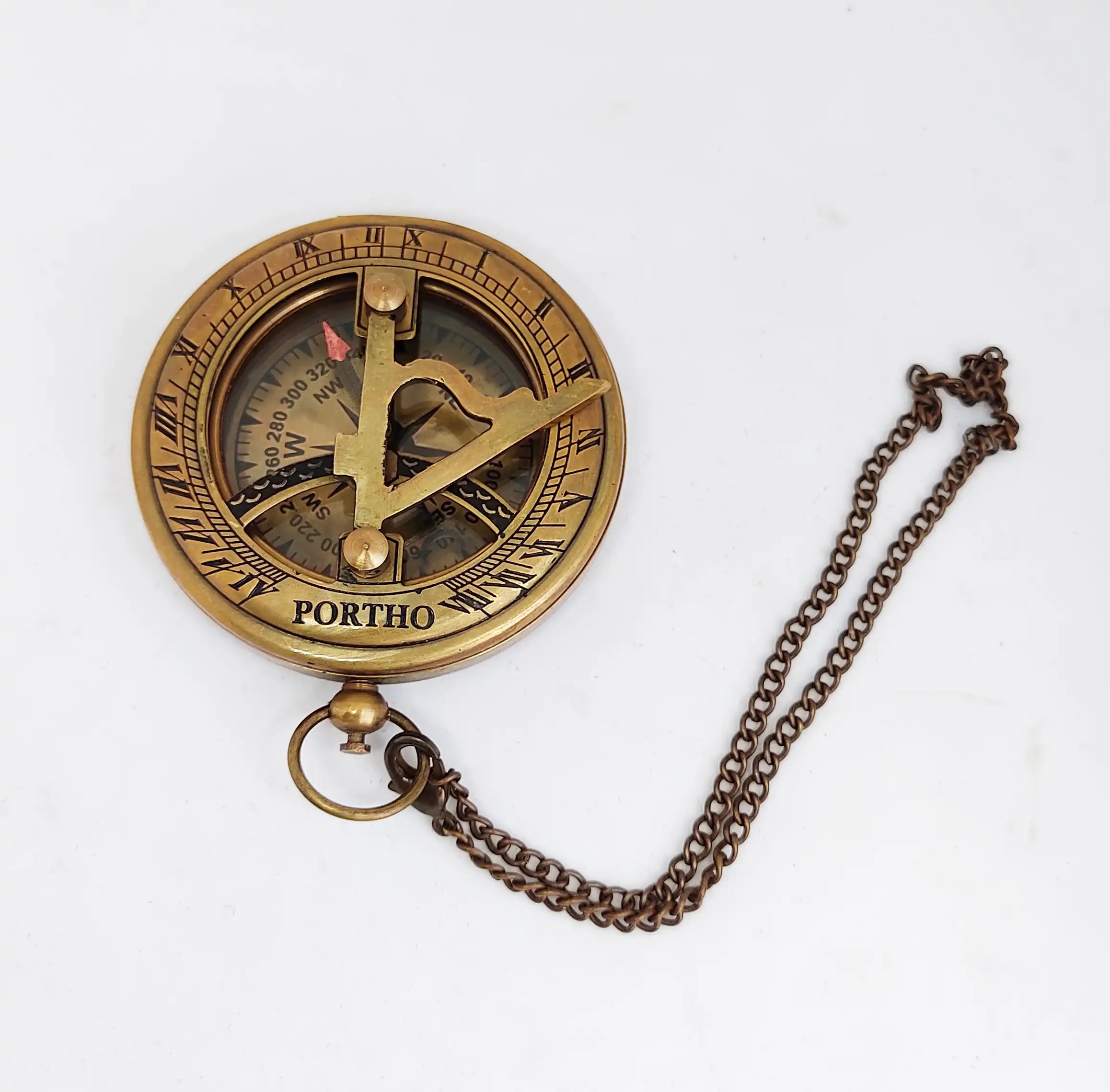 The Golden Compass Vintage Brass Push Button Compass Collectible ...