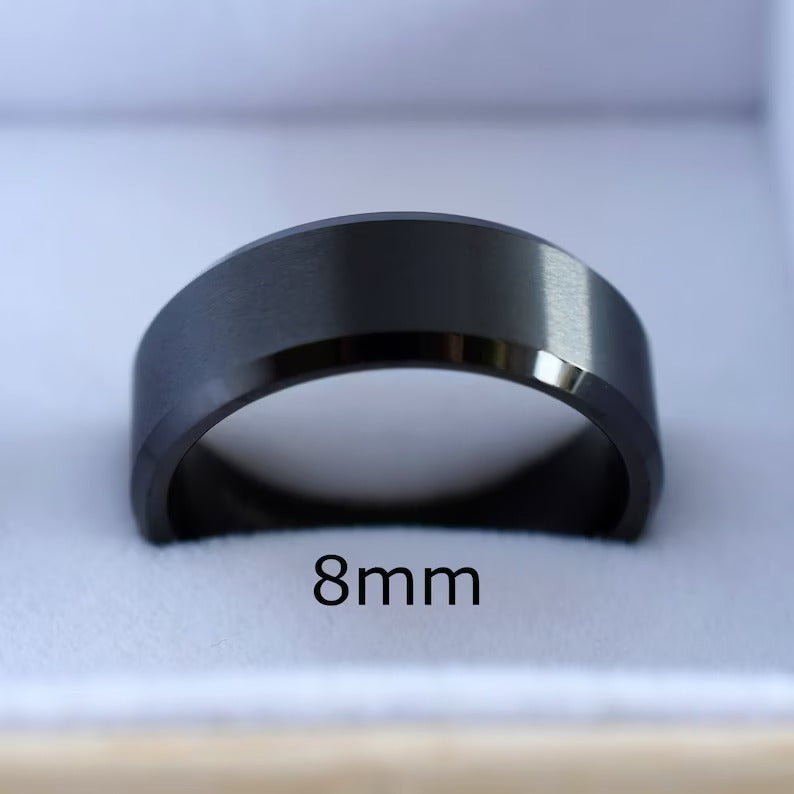 Products Tungsten Ring, Men's Tungsten Wedding Band, Men's Black Wedding Band, Black Tungsten Ring, Tungsten, Tungsten Band, Personalized Ring