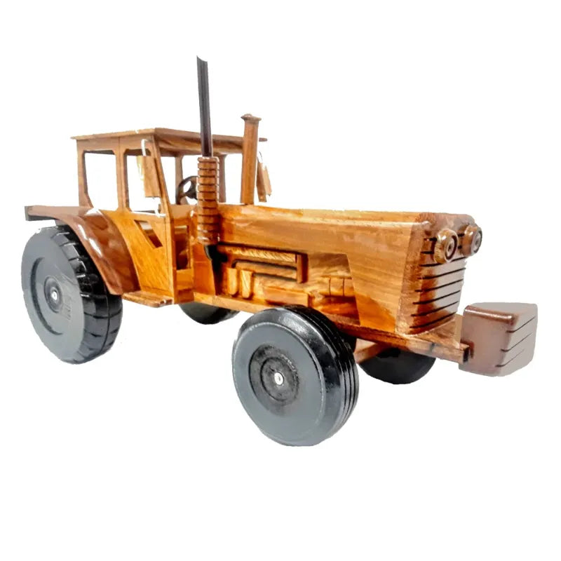 Vintage  Wooden Handicrafts Tractor Toy For Home Decor