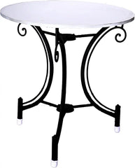 White Iron-Wood Table for Home Decor by Porthomall | Unique Style Tables for unique decorative choices and accent in home