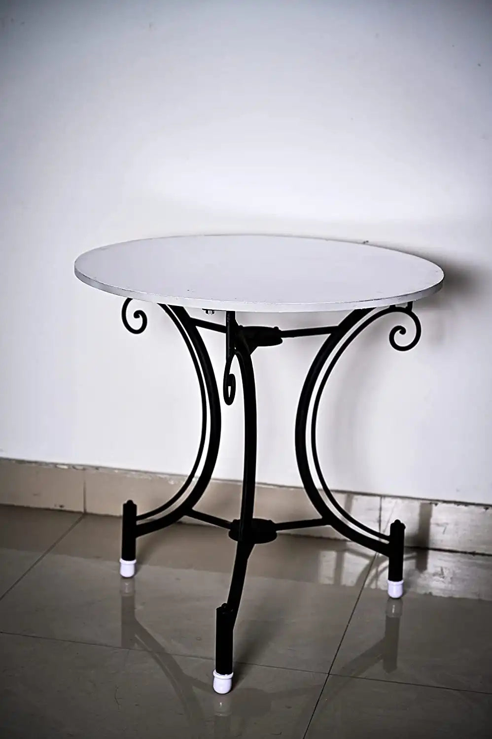 White Iron-Wood Table for Home Decor by Porthomall | Unique Style Tables for unique decorative choices and accent in home