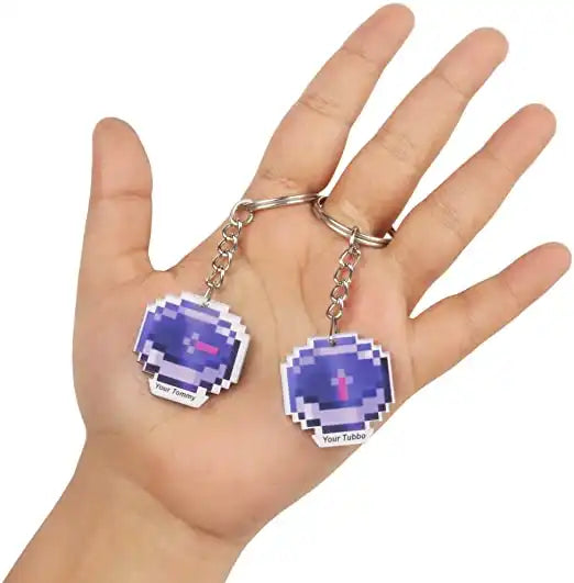Your Tommy & Your Tubbo Compass Keychain Set - MCYT, Dream SMP, TommyInnit, Mine craft Compass Keychain keyring