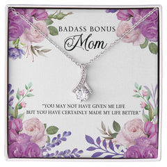 Alluring Beauty Cubic Zirconia Necklace For Bonus Mom ABCZNBM01