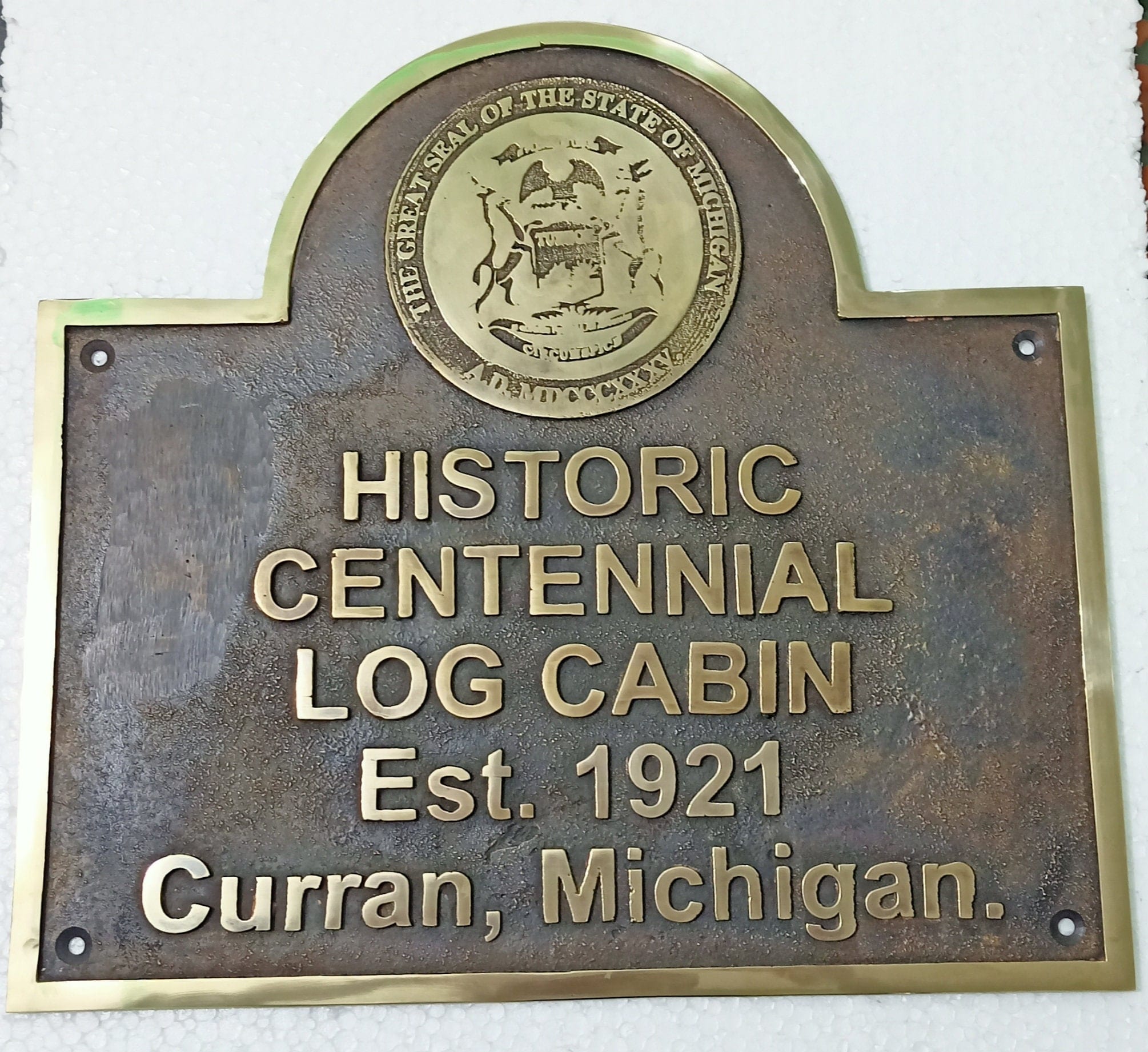 engraved house marker sign