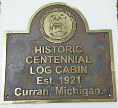 engraved house marker sign