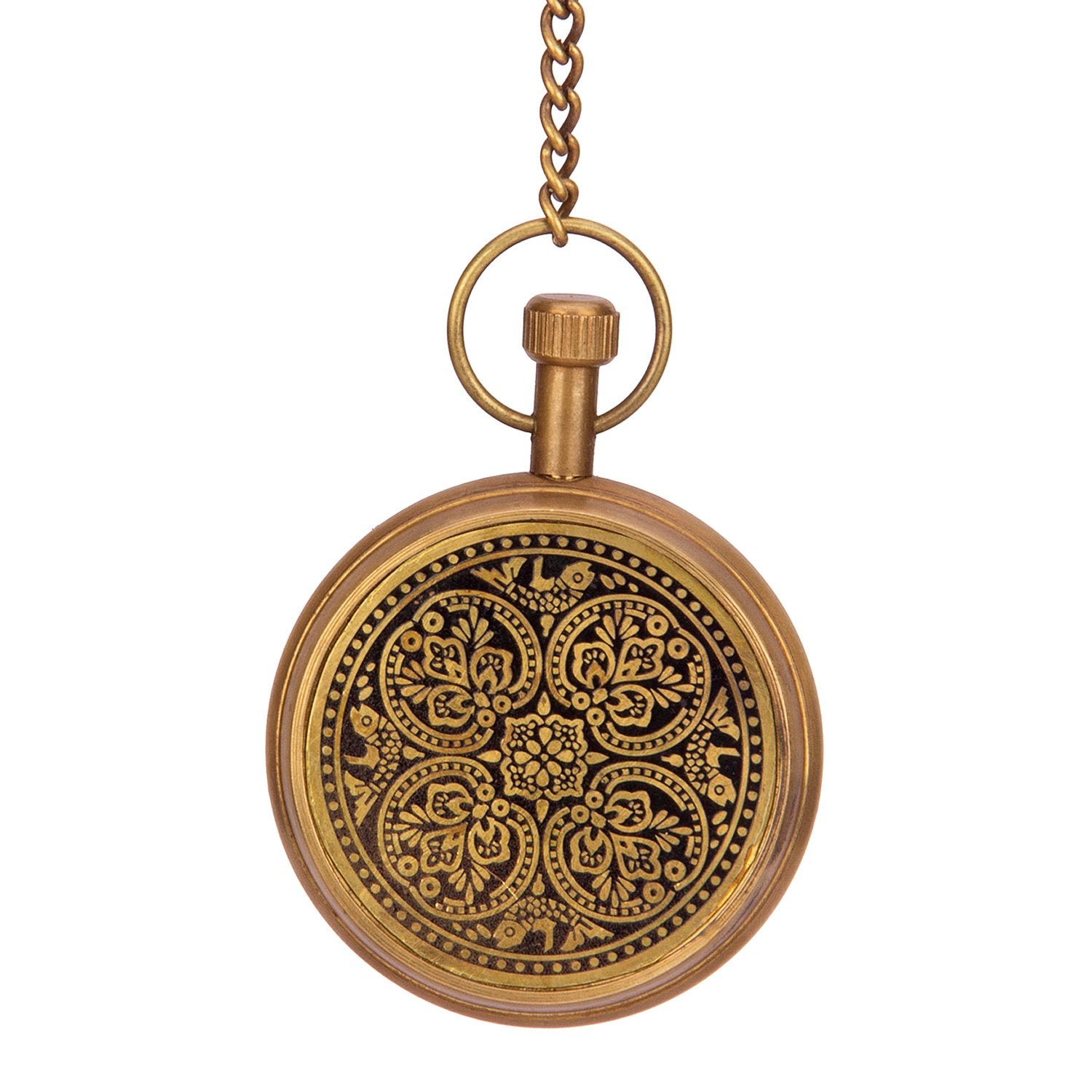 personalized anniversary gift brass pocket watch
