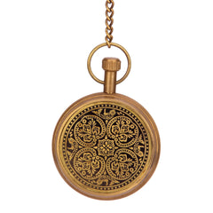 personalized anniversary gift brass pocket watch